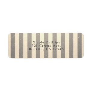  Circus striped Stripes Party Invitation Etiket