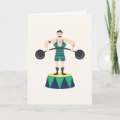 Circus Strongman Kaart (Voorkant)