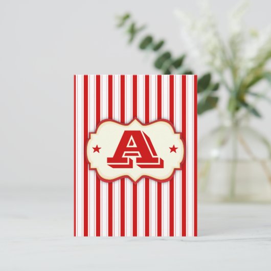 Circus Tent Carnaval maakt uw eigen aangepaste ban Briefkaart (Staand voorkant)