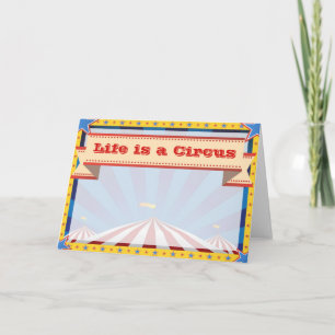 Circus Tent Carnaval Wenskaart Kaart