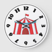 Circus Tent Clock Grote Klok (Voorkant)