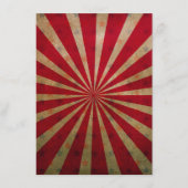 Circus Tent Stars Red Lines Carnaval Menu (Voorkant)