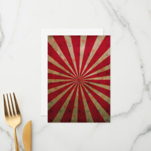  Circus Tent Stars Red Lines Carnaval Menu