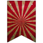  Circus Tent Stars Red Lines Carnaval Vlaggetjes (Derde vlag)