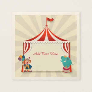 Circus Tent, uitvoerders Servetten