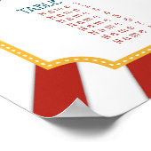 Circus Thema Zitplank Poster (Hoek)