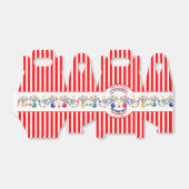 Circus Theme Elephant Birthday Party Bedankdoosjes (Uitgevouwen)