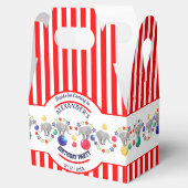 Circus Theme Elephant Birthday Party Bedankdoosjes (Geopend)