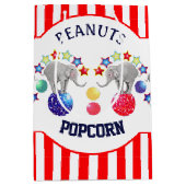 Circus Theme Elephant Birthday Party Medium Cadeauzakje (Voorkant)