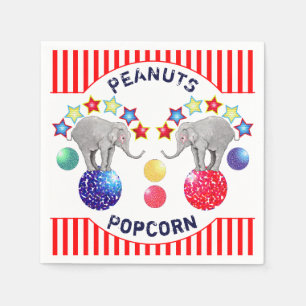 Circus Theme Elephant Birthday Party Treat Servet