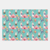Circus Theme Wrapping Paper Flat Sheet Set van 3 (Voorkant 3)