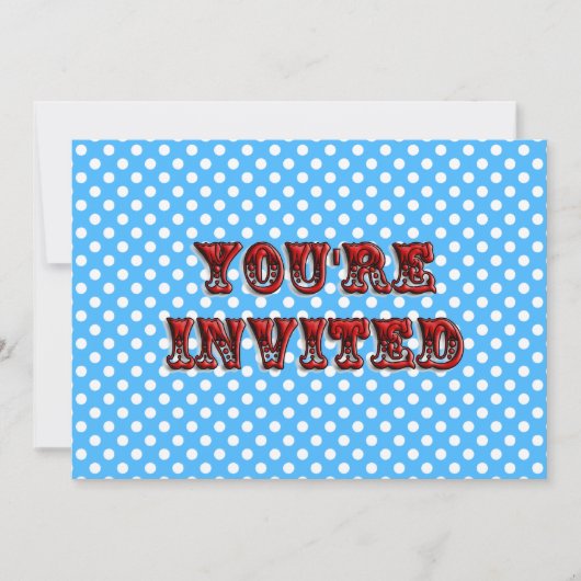 Circus Ticket Invitation Kaart (Voorkant)