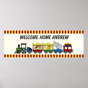 Circus Train Welcome Poster