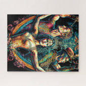 Circus Trapeze Artisten Performer Cirque Vaudevill Legpuzzel (Horizontaal)