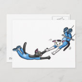 Circus Trapeze katten Briefkaart (Voorkant / Achterkant)