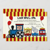 Circus trein foto kaart (Voorkant / Achterkant)