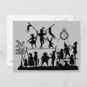 Circus Troupe Briefkaart (Voorkant / Achterkant)