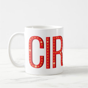Circus Typografie Carnaval Letters Persoonlijk Koffiemok