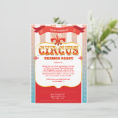 Circus Uitnodiging (Staand voorkant)