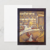 Circus van Georges Seurat, Pointillism Art (Voorkant / Achterkant)