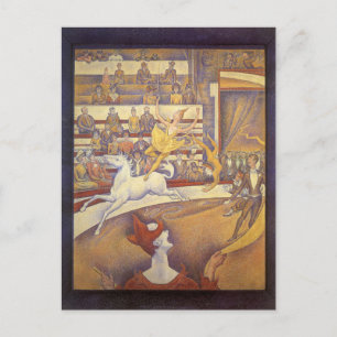 Circus van Georges Seurat, Pointillism Art Briefkaart