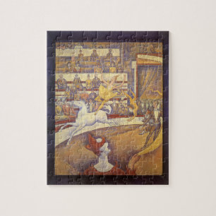 Circus van Georges Seurat, Pointillism Art Legpuzzel