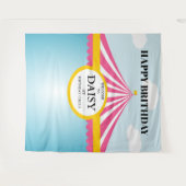 CIRCUS VERJAARDAG ACHTERGROND WANDKLEED (Voorkant (horizontaal))