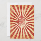  Circus Verjaardagsfeestuitnodiging Kaart (Achterkant)