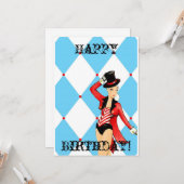 Circus Wenskaart Kaart (Voorkant / Achterkant in situ)