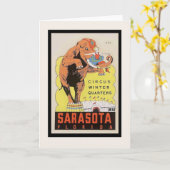  Circus Winter Quarters Poster Kaart (Gele Bloem)