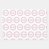 Circus Wrapping Paper Flat Sheet Set van 3 (Voorkant 2)