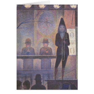 Circus Zijshow door Georges Seurat, Vintage Kunst