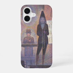 Circus Zijshow door Georges Seurat, Vintage Kunst iPhone 16 Hoesje