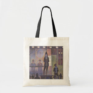 Circus Zijshow door Georges Seurat, Vintage Kunst Tote Bag
