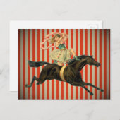  circusacrobaat op een briefkaart (Voorkant / Achterkant)