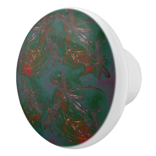 Circusdans Libellen Keramische Knop (Rechts)