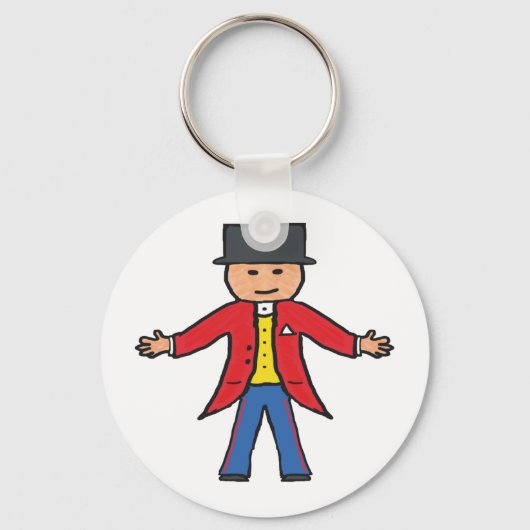 Circusdirecteur Sleutelhanger (Voorkant)