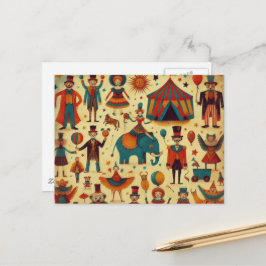  circusmensen collage briefkaart