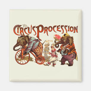 Circusprocessie olifant Antiek kunst Magneet