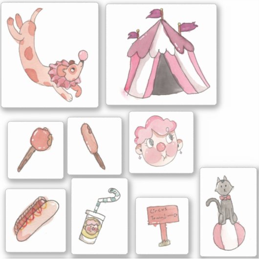 Circusstad Sticker (Voorkant)