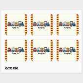 circustrein vierkante sticker (Vel)