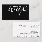 Cire : Carte de fidélité au cire brésilien / Bikin (Devant / Derrière)