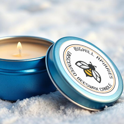 cire d'abeille Étiquette Abeille jaune