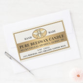 cire d'abeille Étiquette Honeybee Métallique Or (Enveloppe)