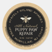 Cire d'abeille manuscrite Kraft Étiquette de produ (Devant)