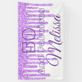 Cire Violette 50 Et Fabuleuse Bannière Anniversair (Vertical)