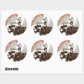 CIRKEL 2COLOR RONDE STICKER (Vel)