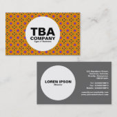 Cirkel - Abstract patroon Visitekaartje (Voorkant / Achterkant)