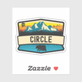 Cirkel, Alaska Sticker (Vel)