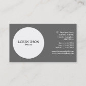 Cirkel - Art Deco - Sky Blue Visitekaartje (Achterkant)